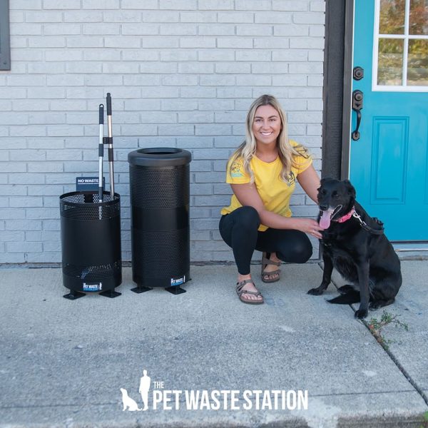 ParkWasteCaddySet Rangeline3 - The Pet Waste Station ParkWasteCaddySet Rangeline3