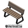 Surface Mount Trail Bench Nutmeg - The Pet Waste Station Surface Mount Trail Bench Nutmeg